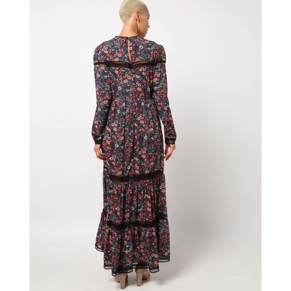 Superdry Skylar Maxi Dress-Floral Cut Out Lace Trim - Picture 7 of 14